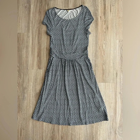 Boden Women’s Amelie Jersey Dress Heron Blue Short Sleeves - Size 6 - Picture 2 of 9